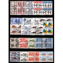 Lot med forskellige stemplede 4-blokke.